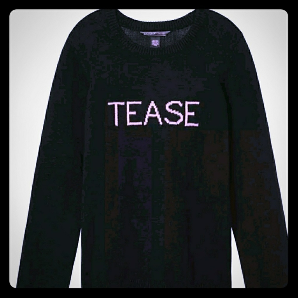 Victoria's Secret Soft Cozy Angel Sweater Black